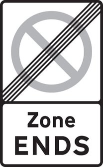 Image showing an example of Permit Parking Area exit sign